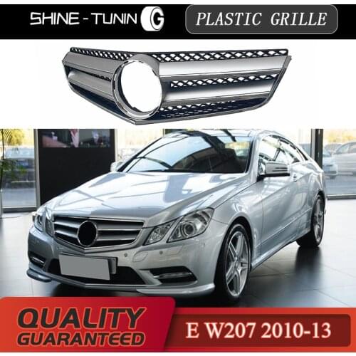 Plastic Grille Suitable for mercedes E class W207 E Coupe A2078800283 E200 E300 E400 E500 2010-13 Front grille silver Grille
