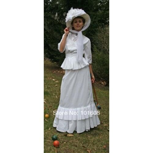 1860S Victorian Corset Gothic/Civil War Southern Belle Ball Gown Dress Halloween dresses US 4-16 V-1267