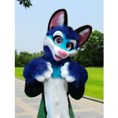 Factory Direct Sell Green Dog Fursuit Mascot Costume Fancy Dress Cosplay All Sizes Brand New Complete Suit