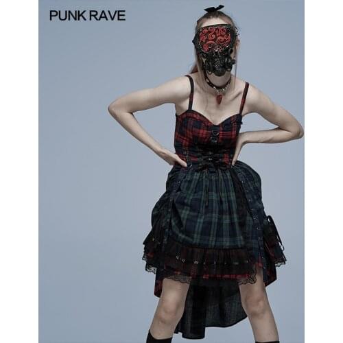 Красные летние платья PUNK RAVE China At AliExpress