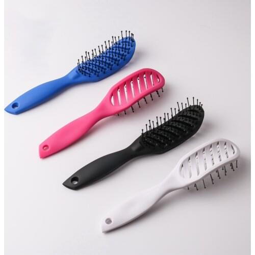 Hair Comb 9-Row Detangling Hair Brush Styling Hairbrush Straight Curly Wet Hair Scalp Massage Brush Women Barber Accessories
