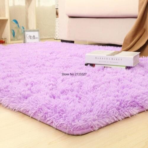 Carpet Pink Purple Carpet Bathroom Anti-slip Mat Living Room Carpet Living Room Fluffy Soft Child Bedroom Cushion