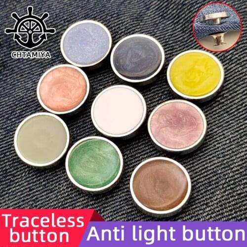 Detachable Matal buttons For Clothing Jeans Perfect Fit Adjust Self Increase Reduce Waist Free Nail Twist Sewing buttons
