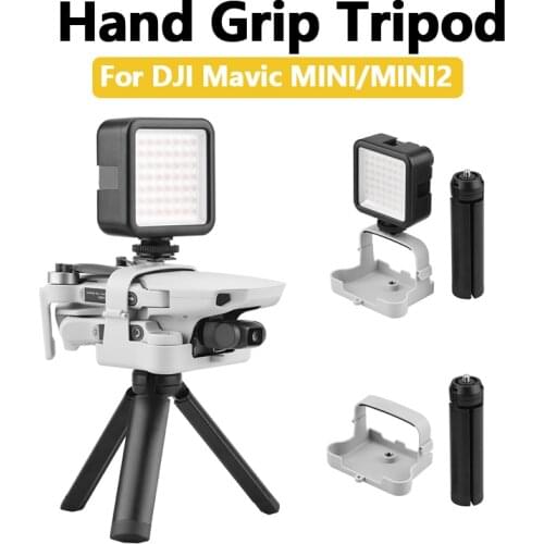 Hand Grip Tripod for DJI Mavic Mini/Mini 2/Mini SE Fill Light Base Hand Grip Remote Control Gimbal Bracket Drone Accessories