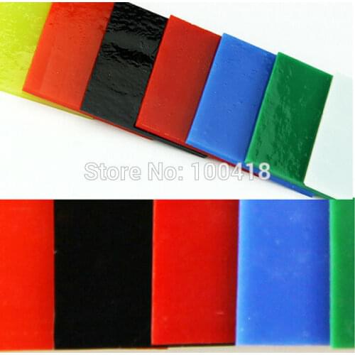 Bullseye Glass Sheets COE90 7 pieces for making glass jewely in microwave kiln