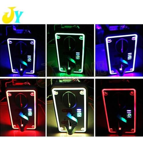 Advanced Colorful LED light Front Entry Single Coin Selector TW-389 Anti Finishing for Vending Machines Arcade MAME Game Cabinet