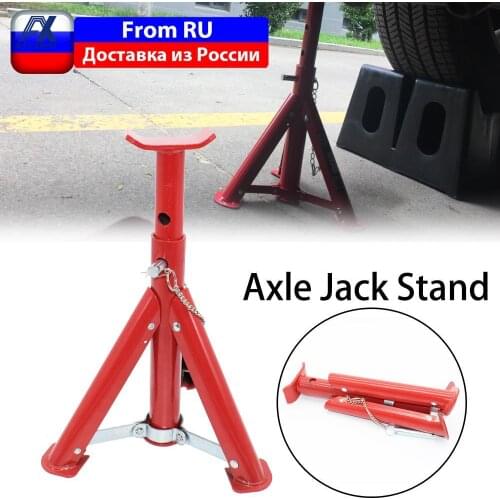 Universal Car Jack 3 Ton Heavy Duty Folding Support Floor Axle Jack Stand Lifting Handle Lock For Automobile Motorcycle Repair