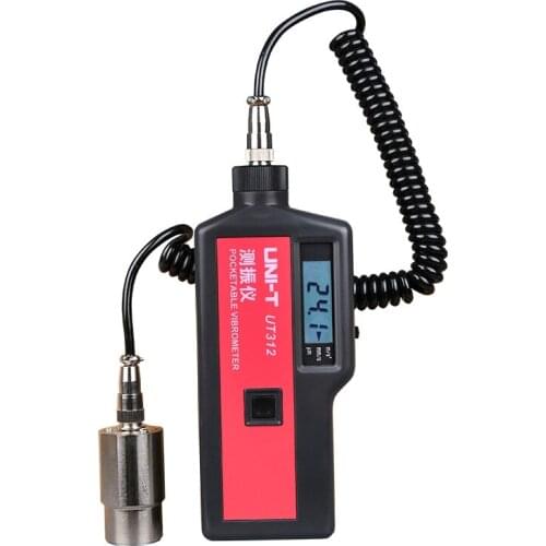 UNI-T UT312 Vibration Tester Equipment Portable Lcd Vibration Analyzer Tester Meter Vibrometer with Split Sensor Signal Wire