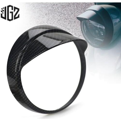 Motorcycle Carbon ABS Headlight Cover Sunshield Front Lamp Protector Accessories For VESPA GTV 300 LXV VXL 150 2013 - 2020 2021