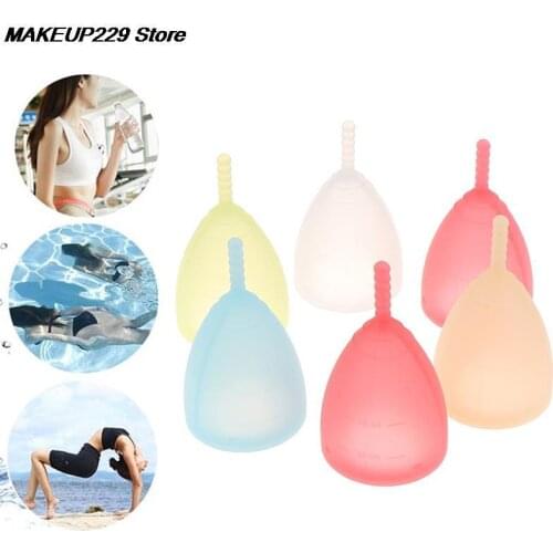 1PC Medical Silicone Menstrual Cup Sterilizer Feminine Hygiene Menstrual Cup Sterilizing Menstrual Cup Women Menstrual Period