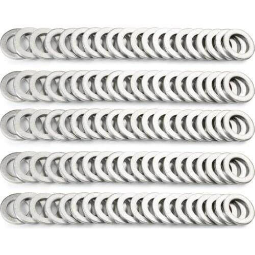 100PCS For Honda Acura 14mm Oil Drain Plug Crush Washer Gaskets OEM 94109-14000 9410914000 94109 14000