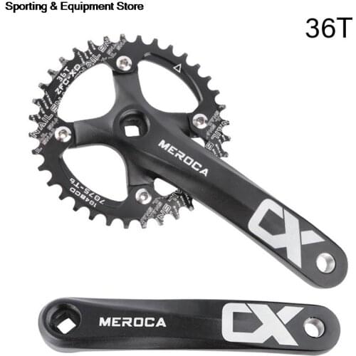 104BCD 152mm 170mm Bicycle Crank Sprocket MTB Bike Square Hole Crankset 30T 32T 34T 36T 38T Narrow Wide Single Speed Chainring
