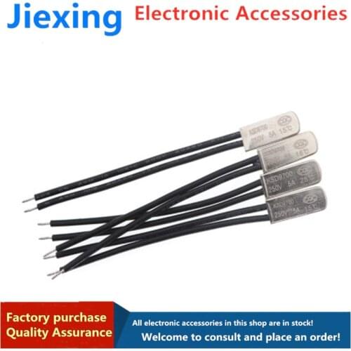 5pcsKSD9700 temperature control switch temperature switch thermal protector 5A metal normally open / normally closed 40 degrees