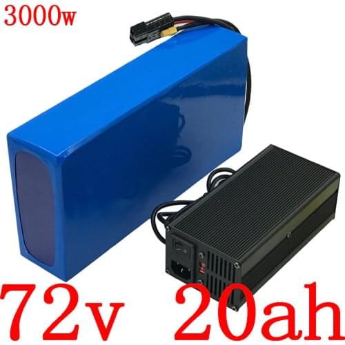 72V Batteies Pack 72V 2000W 3000W E-Bike Scooter Battery 72V 10Ah 12Ah 13Ah 15Ah 16Ah 18Ah 20Ah Electric Bicycle Lithium Battery