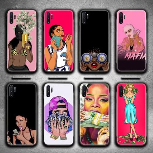Pop art girl with cash Phone Case For Samsung Galaxy Note20 ultra 7 8 9 10 Plus lite M51 M21 J8 Plus 2018 Prime