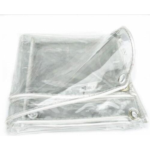 Cheap Multi-size full 100% transparent trapaulin outdoor cover,waterproof PVC cover cloth,rain tarp,windproof curtain