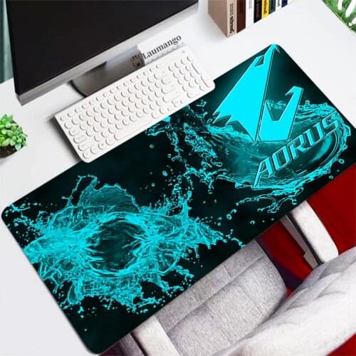 Aorus Logo Gaming Accessories Mouse Pad Computer Gamer Mousepad Large Game Rubber Mouse Mat Anime Mause Pad CS GO PC Laptop Pad