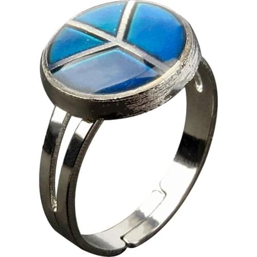 6 STYLE EMOTION FEELING MOOD 12 COLOR CHANGEABLE RING TEMPRATURE CHANGE GIFT