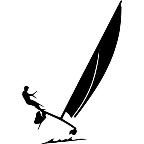 LLY-0112 Catamaran Hobie Cat Sailing Ocean Steam Car Decals PVC Fashion Decoration Waterproof Sunscreen Exquisite Auto Stickers