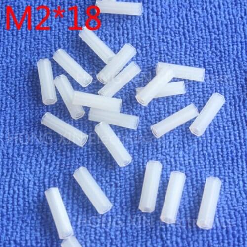 M2*18 1pcs White nylon Standoff Spacer Standard M2 Female-Female 18mm Standoff Kit Repair parts High Quality