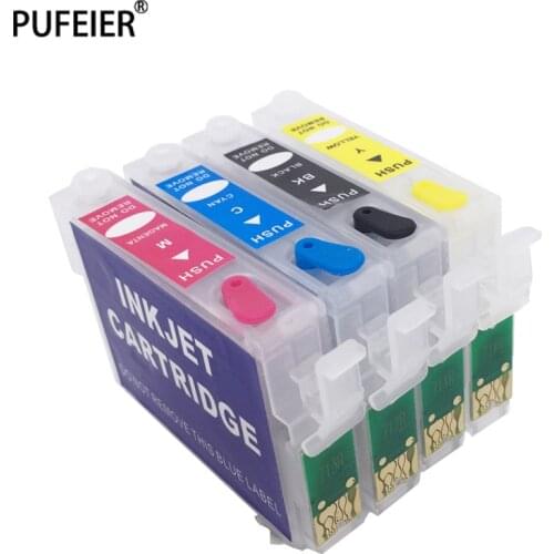 T0711 Refillable Ink Printer Cartridge For Epson D78 D92 DX7000F DX5000 DX4050 DX4000 DX4400 DX4450 DX5050 DX6000 DX6050 DX7400