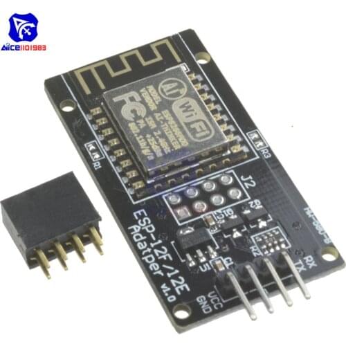 Diymore ESP8266 ESP-12F WIFI Wireless Transmitter & Receiver Module with Female Adapter Socket for Arduino