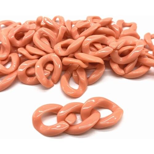 New 20pcs/16x22mm Acrylic Chain Links DIY Charm Accessories for Jewelry Making# QE01