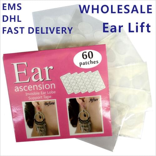 WHOLESALE 100packs/Lot Ear Lift of Ear Lobe Support Tape Perfect for protecting ear from heavy big earrings