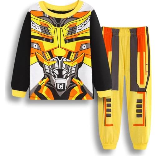 Children Pajamas Set Long Sleeve Baby Boys Pyjamas Cartoon Home Clothes Kid Sleepwear Clothes Nightwear Hero Cosplay Pijamas Set