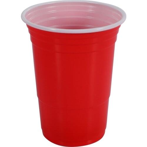 Practical 50Pcs/Set 450Ml Red Disposable Plastic Cup Party Cup Bar Restaurant Supplies Household Items for Home Supplies