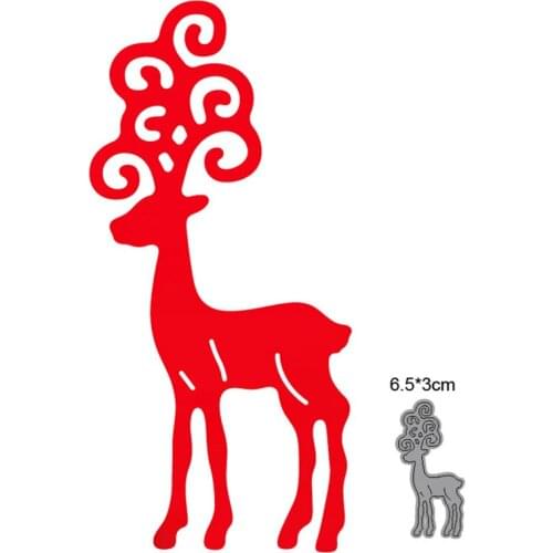 Cutting dies Deer New 2021 Metal Cutting Dies for DIY Scrapbook Paper and Card Making Decorative Embossing Die Cut Craft dies