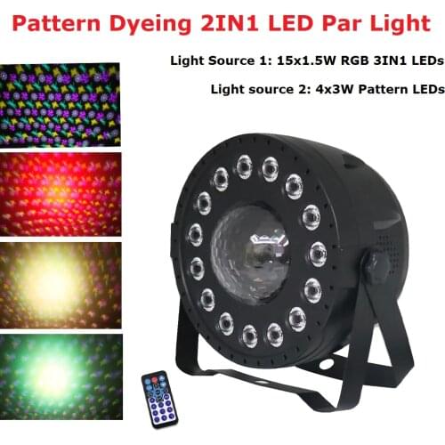 LED Disco Light Stage Lighting Effect 15X1.5W LED Par Light Dj Crystal Magic Ball Lights Christmas Decorations For Home Party