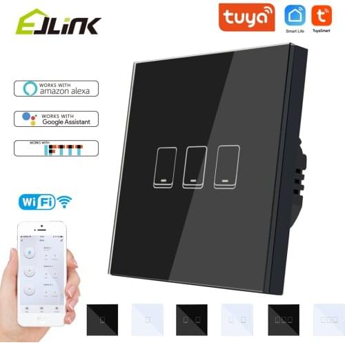 Tuya Smart Wifi Touch Switch 86 type App Control Voice Control Works with Alexa, Goolge Home, IFTTT Wall Light Switch