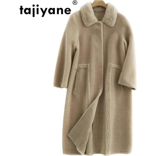 Real Coat Fur Wool Jacket Autumn Winter Coat Women Clothes 2021 Korean Vintage Sheep Shearling Suede Lining Women Tops ZT3772