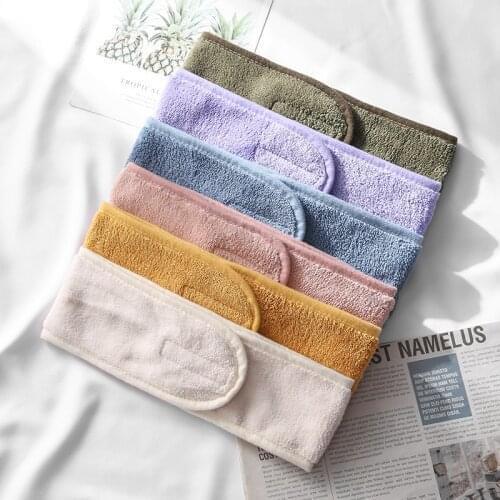 Women Adjustable SPA Facial Headband Girls Headbands for Face Washing Bath Makeup Hair Band Soft Toweling Hair Accessories
