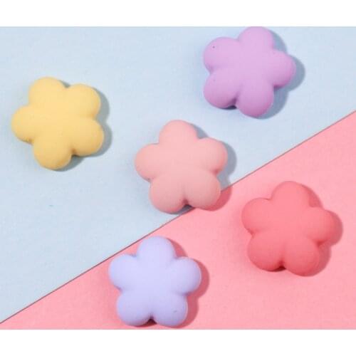 10Pcs Flower Gummy Nail Art Resin Gems Pink Blue Nail Art Design Flower Shaped 3D Charms For Nail Art Polish Decoration Gems