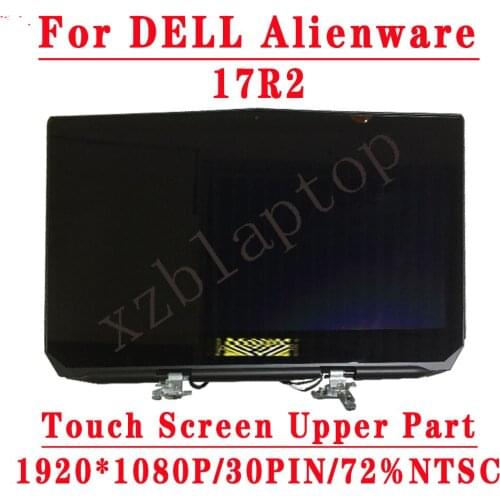 17.3 INCH LCD Screen For DELL Alienware 17R2 LP173WF4-SPF1 17.3'' 1920*1080IPS EDP 30PIN 72% NTSC Touch Screen Upper Part