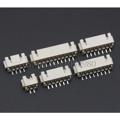 20PCS XH2.54 SMD Horizontal Socket 2.54mm Pitch Connector Male Plug 2P 3P 4P 5P 6P 7P 8P 9P 10P 11P 12P Pin