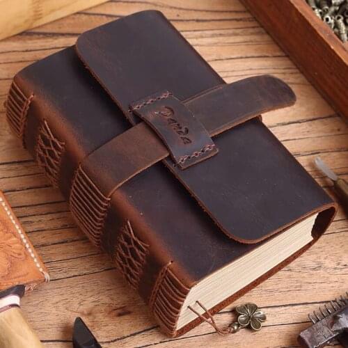 240 Sheets DIY Handmade Genuine Leather 100g Kraft Paper Doodle Sketch Book Handwriting Book Scribbling Drawing Notebook