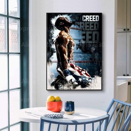 Adonis Donnie Creed Movie Posters And Prints Canvas Painting Wall Art high quality Pictures on Canvas For Home Decoration