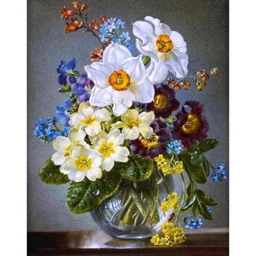 New 5D Diamond Painting Full drill square/round Flower art Mosaic DIY Diamond Painting Cross Stitch Embroidery Home Decor P937