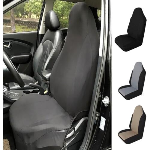 Car Single Front Seat Cover Breathable Automotive Cushion Pad Black