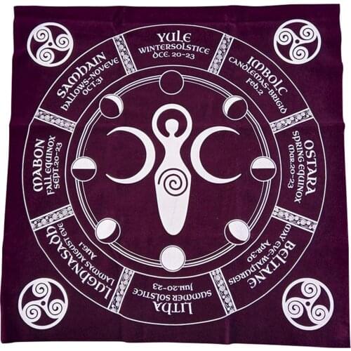 Velvet Altar Tarot Cloth Tablecloth Board Game Tapestry Party Favors Ornament 20x20 Inch