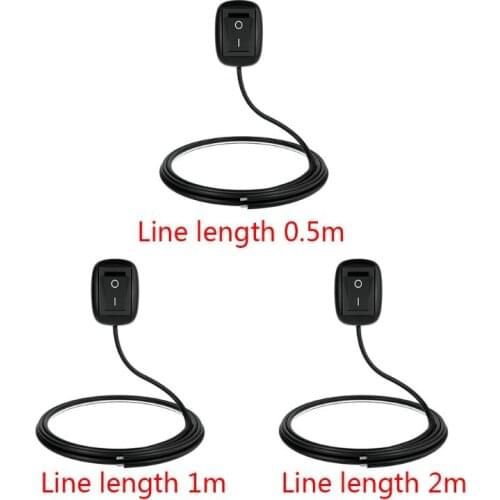 DC 12V Car Switch Paste Type Toggle Switch with Cable for Fog Ring Drive Lights E7CA