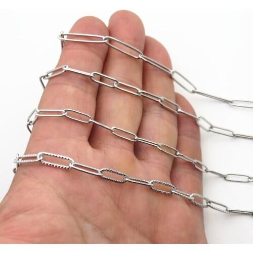 4Styles 316L Stainless Steel Long-style Chain Necklace High Quality Jewelry