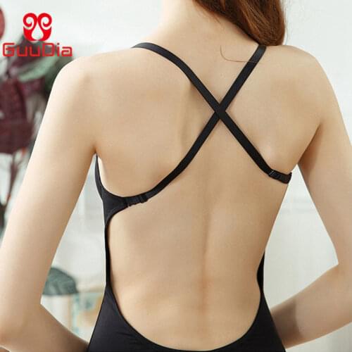 GUUDIA Womens Backless Body Shapewear Seamless U Plunge Bodysuit Bridal Thong Shaper Bodysuit Shaper Built-in Wire Bra Thong