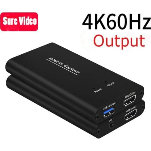 Hdmi high-definition capture card HDMI capture box video no delay free drive computer recording 4K