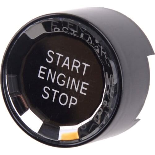 Car ABS Black Engine Ignition Start Stop Switch Button Cap Cover With STT Fit For BMW 1 2 3 4 5 6 7 X1 X2 X3 X4 X5 X6