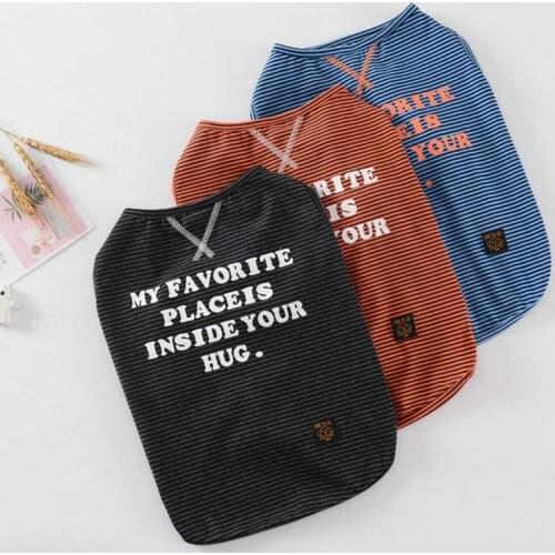 Fashion Dog Vest Summer Dog Clothes For Small Medium Dogs Costume Striped Pet Shirt Puppy Outfit Soft Dogs Clothing Ropa Perro