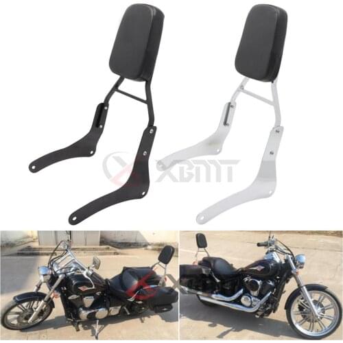 Motorcycle Chrome Black Passenger Backrest Sissy Bar For Kawasaki Vulcan VN 900 VN900 Custom Classic 2006-2017